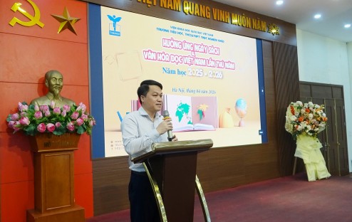 Hoạt động trải nghiệm hưởng ứng Ngày Sách và Văn hóa đọc Việt Nam